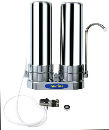 Stainless steel countertop water filter EWC-J-SB